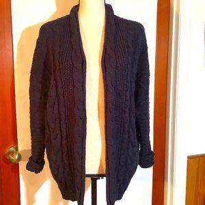 Anthropologie Pen & Paper Cable knit Oversize  Cardigan Sweater